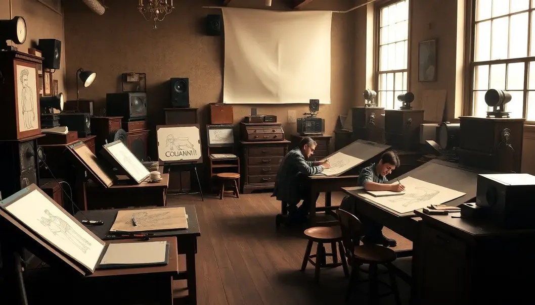 Animators of the Golden Age crafting magic from sketch to screen.