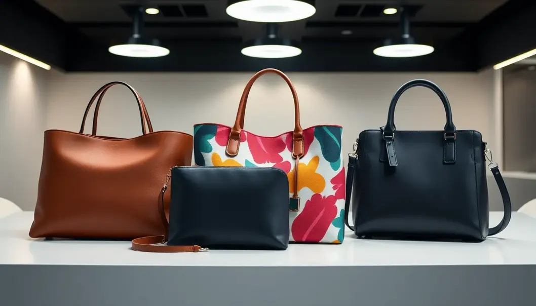 Vintage handbags from different eras, capturing timeless elegance.