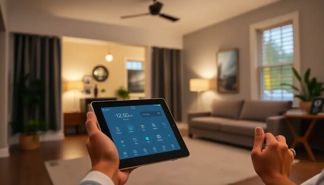 LED bulbs, a hallmark of energy efficiency, shine brightly in an eco-friendly setting.